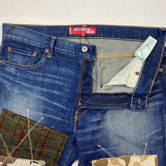 Junya Watanabe x Levi's 513 Patchwork Jeans Men's Size 32x32 / Medium - Picture 4 of 11